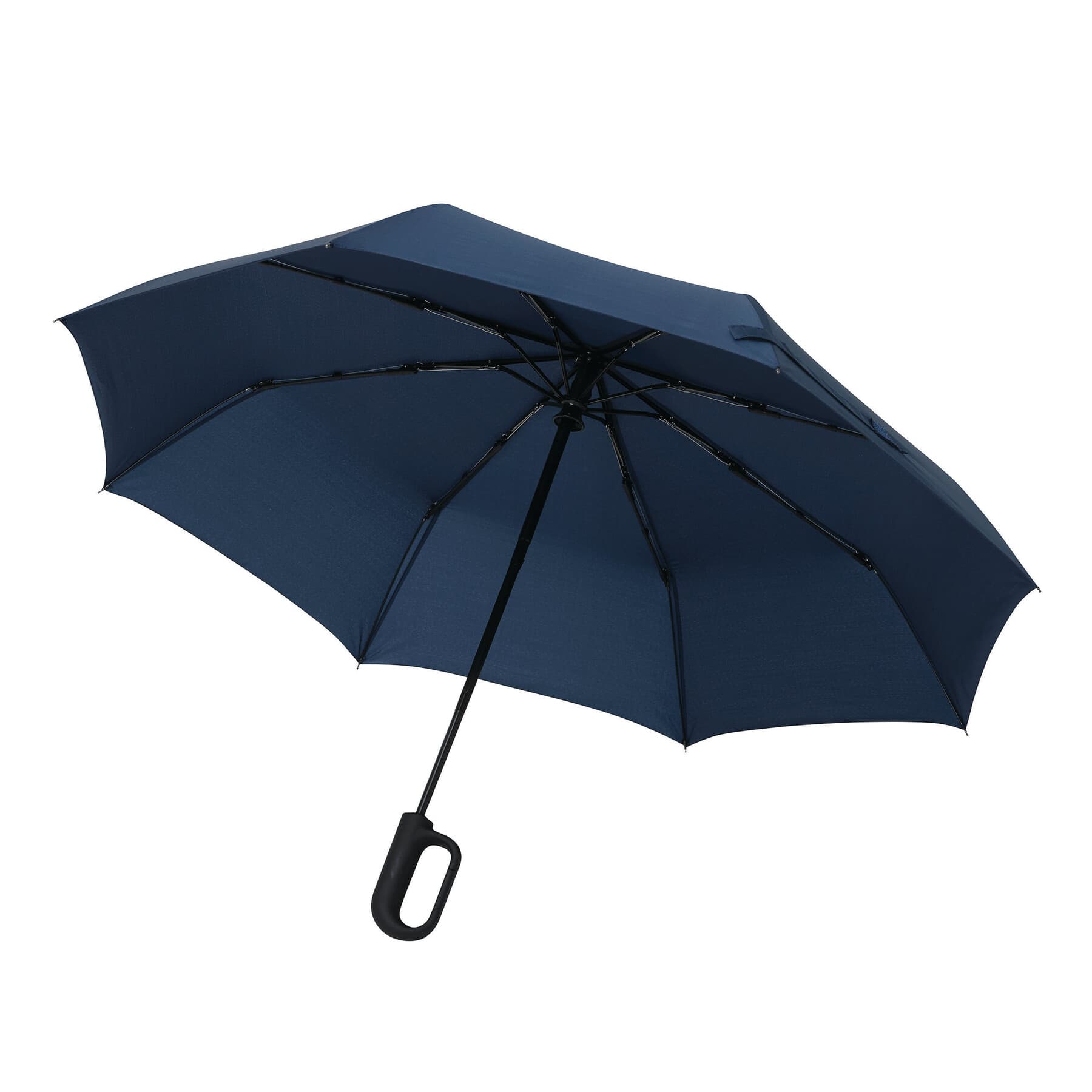 SCIROCCO - Umbrelă de buzunar automată deschidere/închidere, rezistentă la vânt, Bleumarin