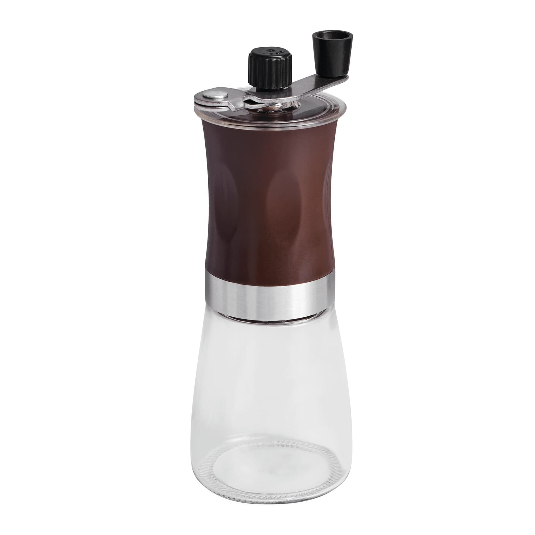 AROMATICALLY - Râșniță de cafea, Maro, Argintiu, Transparent