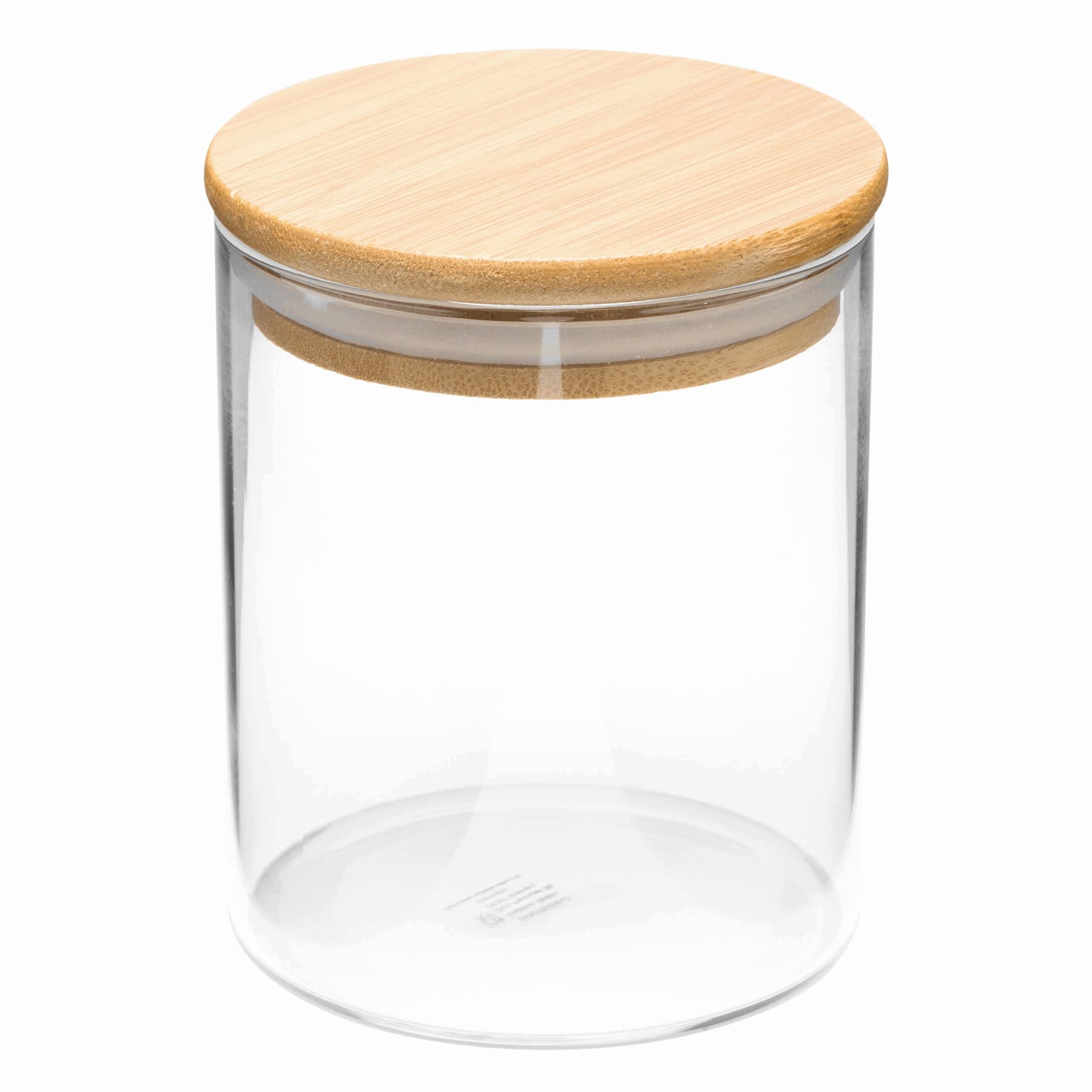 ECO STORAGE S - Borcan din sticlă, aprox. 450 ml, Maro, Transparent