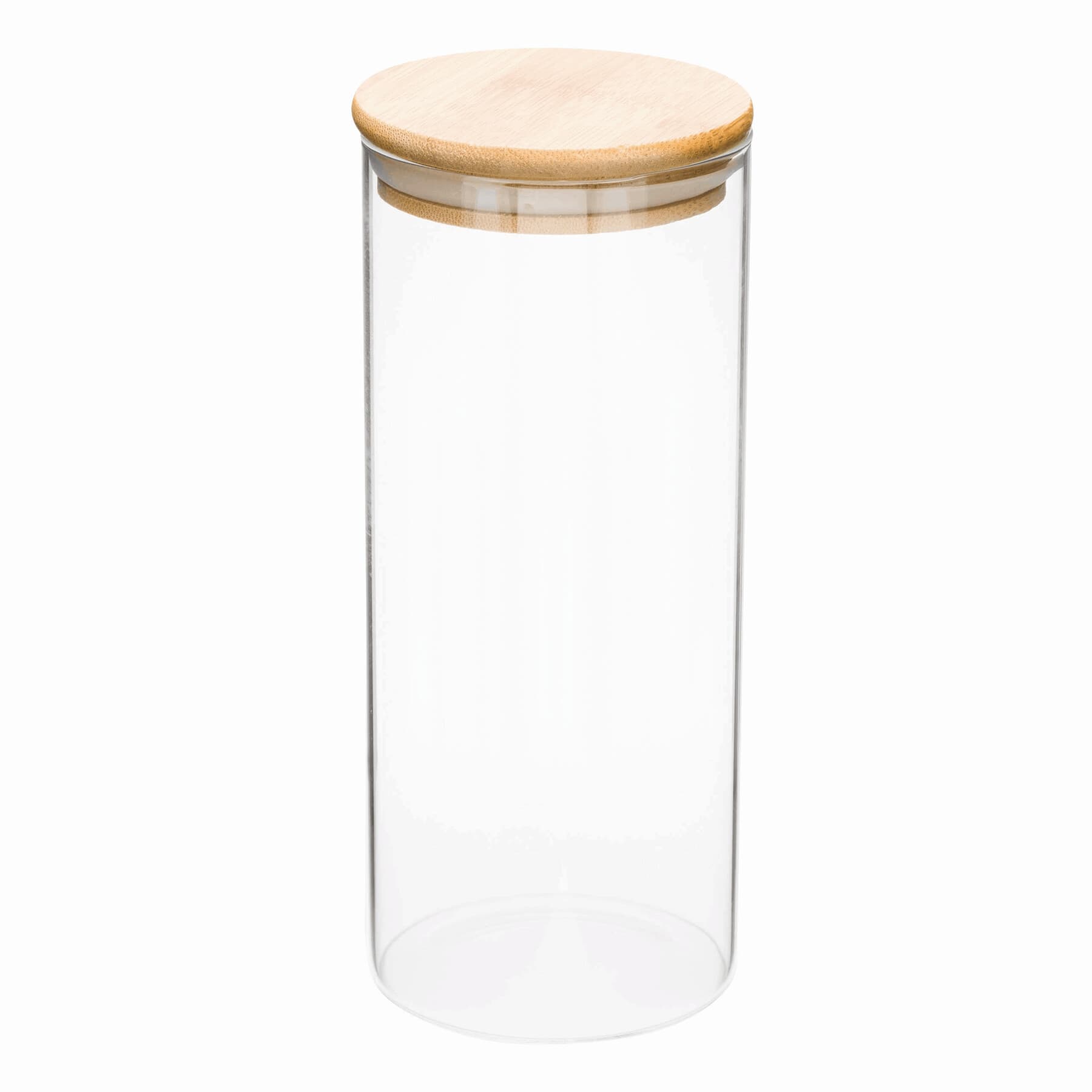 ECO STORAGE L - Borcan din sticlă, aprox. 850 ml, Maro, Transparent