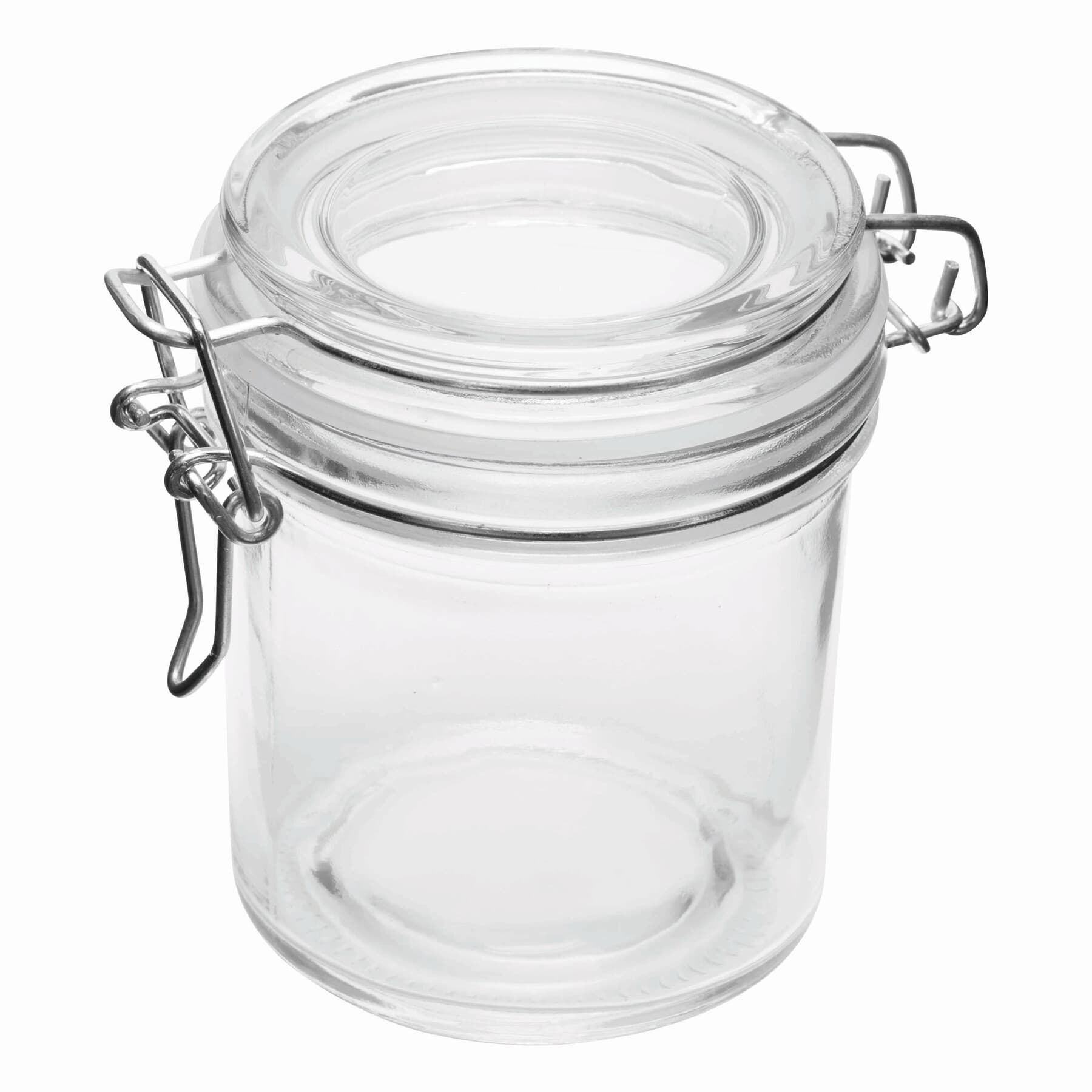 CLICKY S - Borcan din sticlă, aprox. 280 ml, Transparent