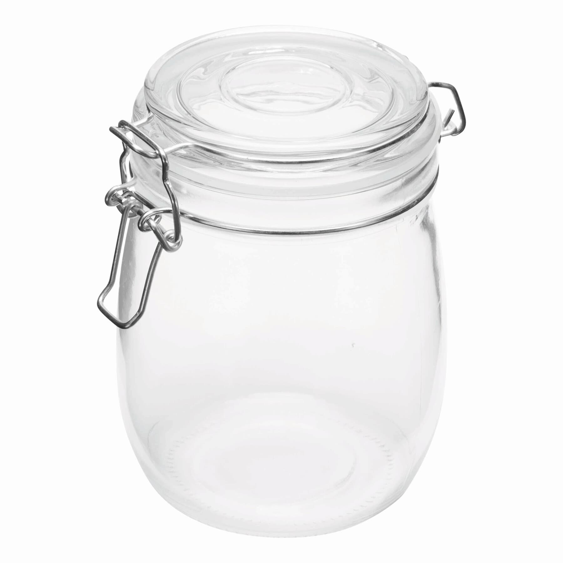 CLICKY L - Borcan din sticlă, aprox. 750 ml, Transparent
