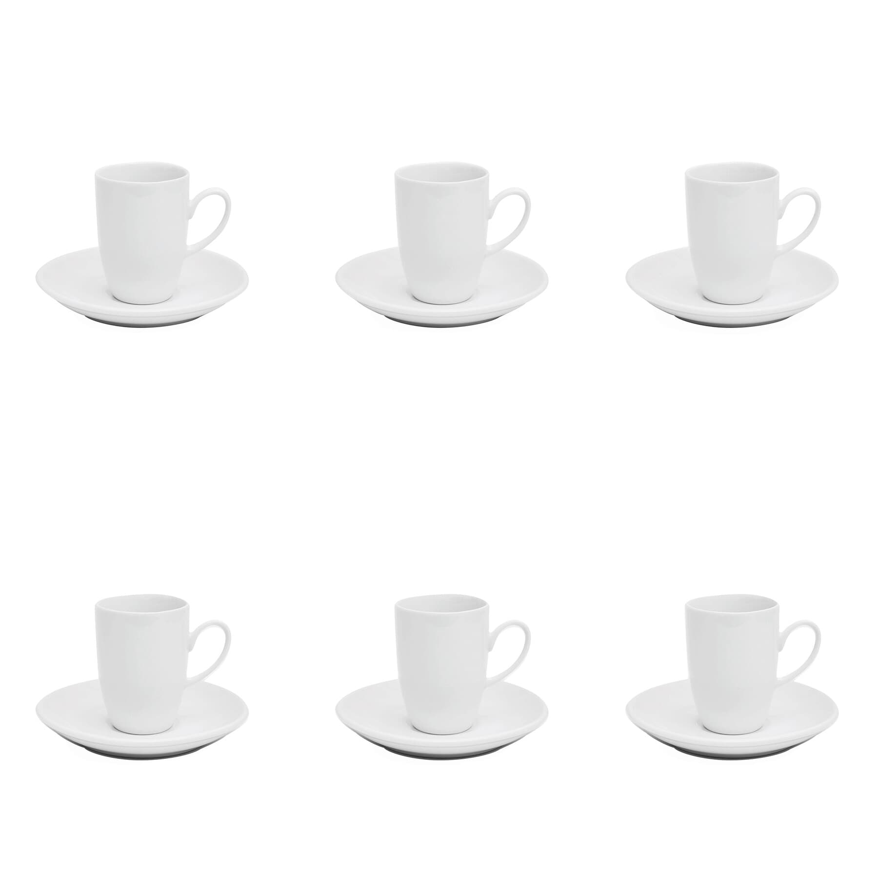BUONGUSTO - Set de cești espresso, 6 piese, Alb