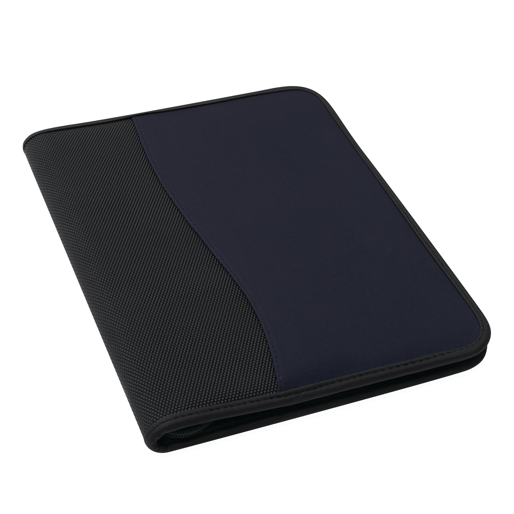 AVANTI ZIP - Mapă de conferință în format A4, Negru, Albastru