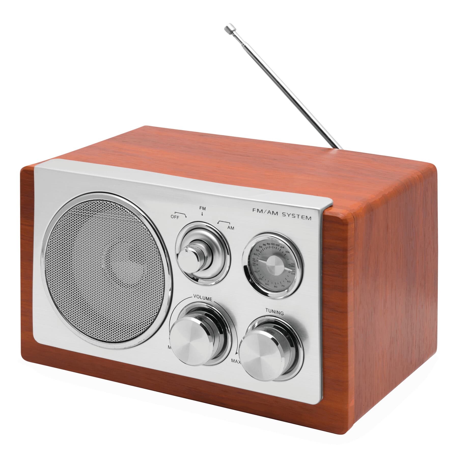 CLASSIC - Radio AM/FM, Maro, Argintiu