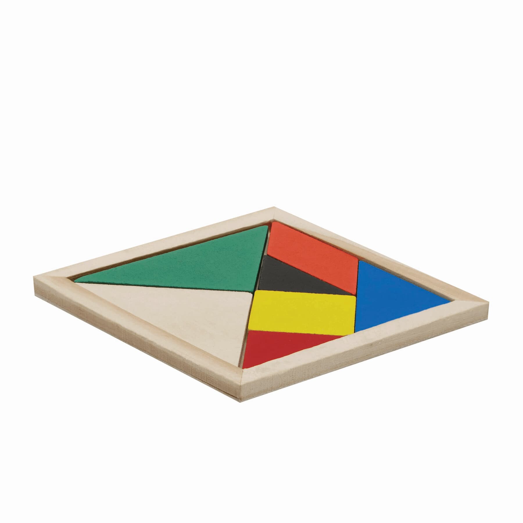 TANGRAM BASE - Puzzle din lemn, Coloured