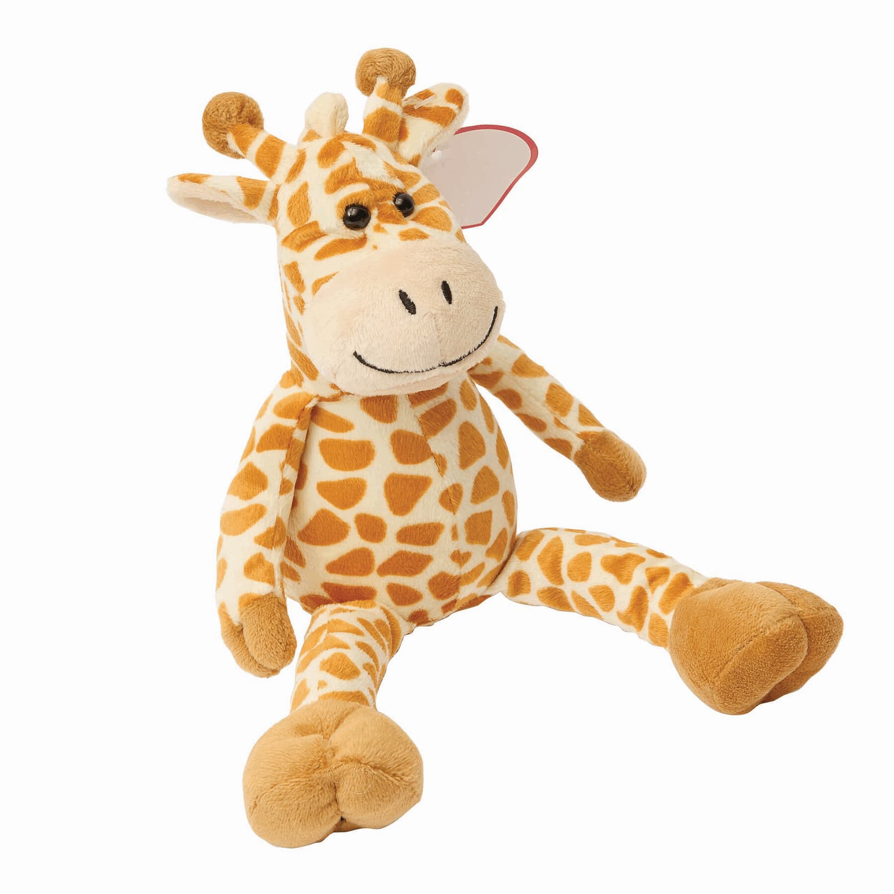 MAURICE - Girafă de pluș super pufoasă, Maro
