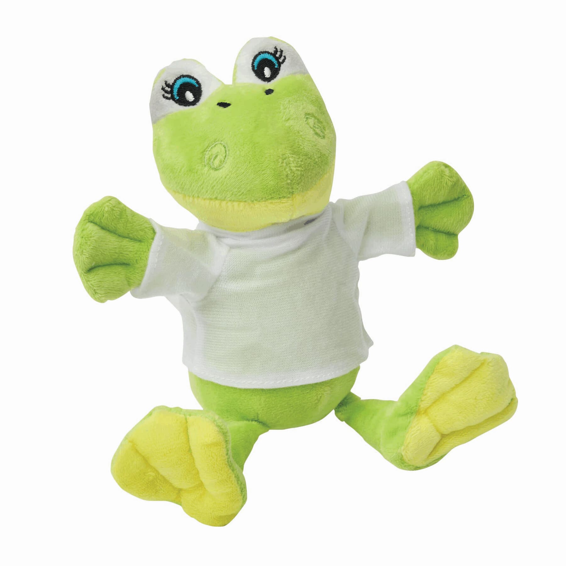 FRIEDA - Broască de pluș, Verde, Alb