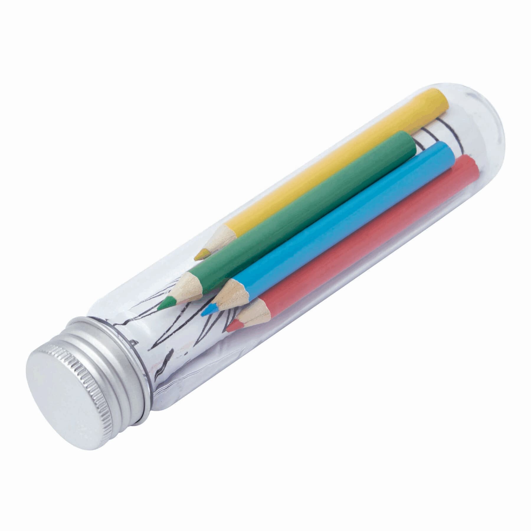 TUBY - Set de colorat, Argintiu, Transparent