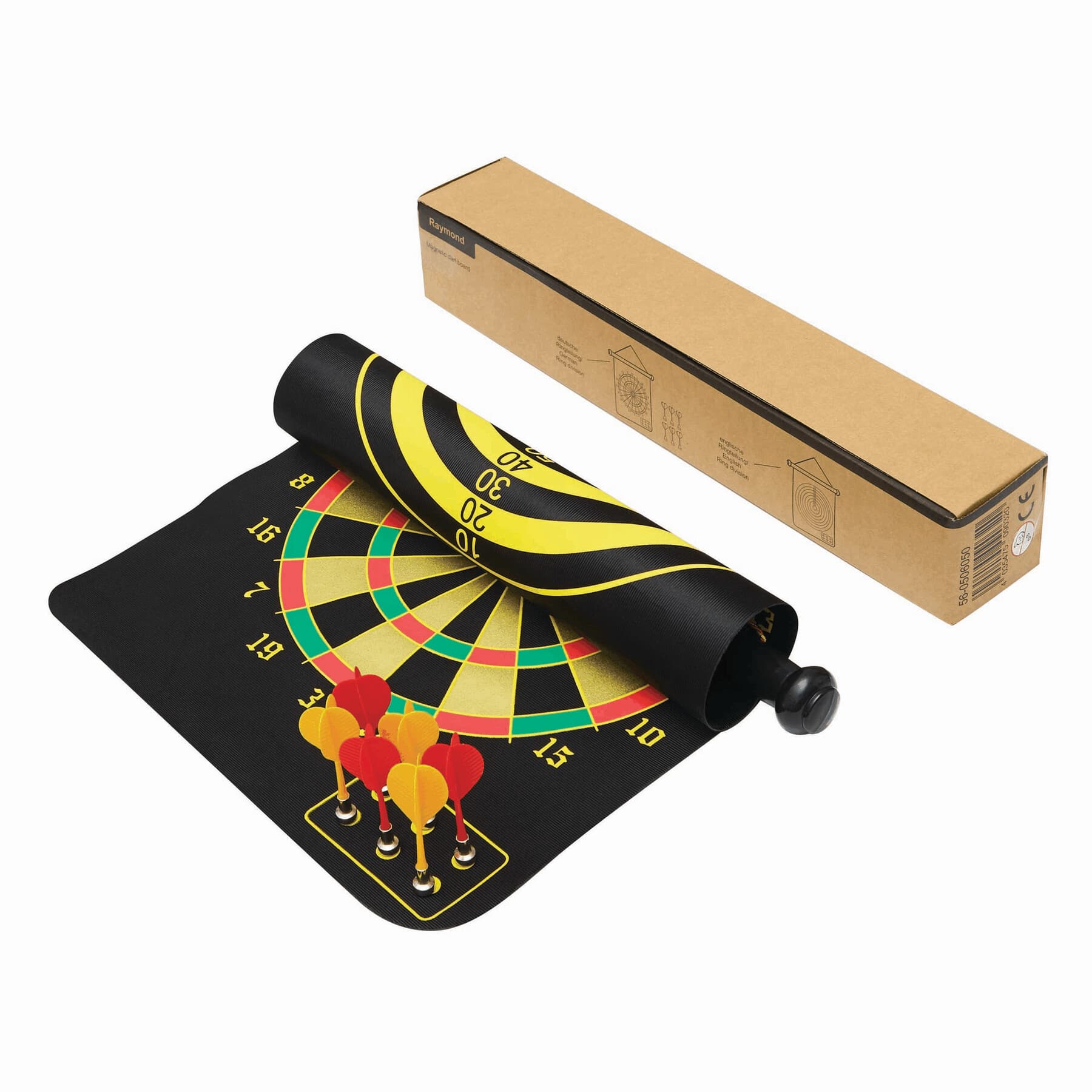 RAYMOND - Țintă magnetică de darts, Negru