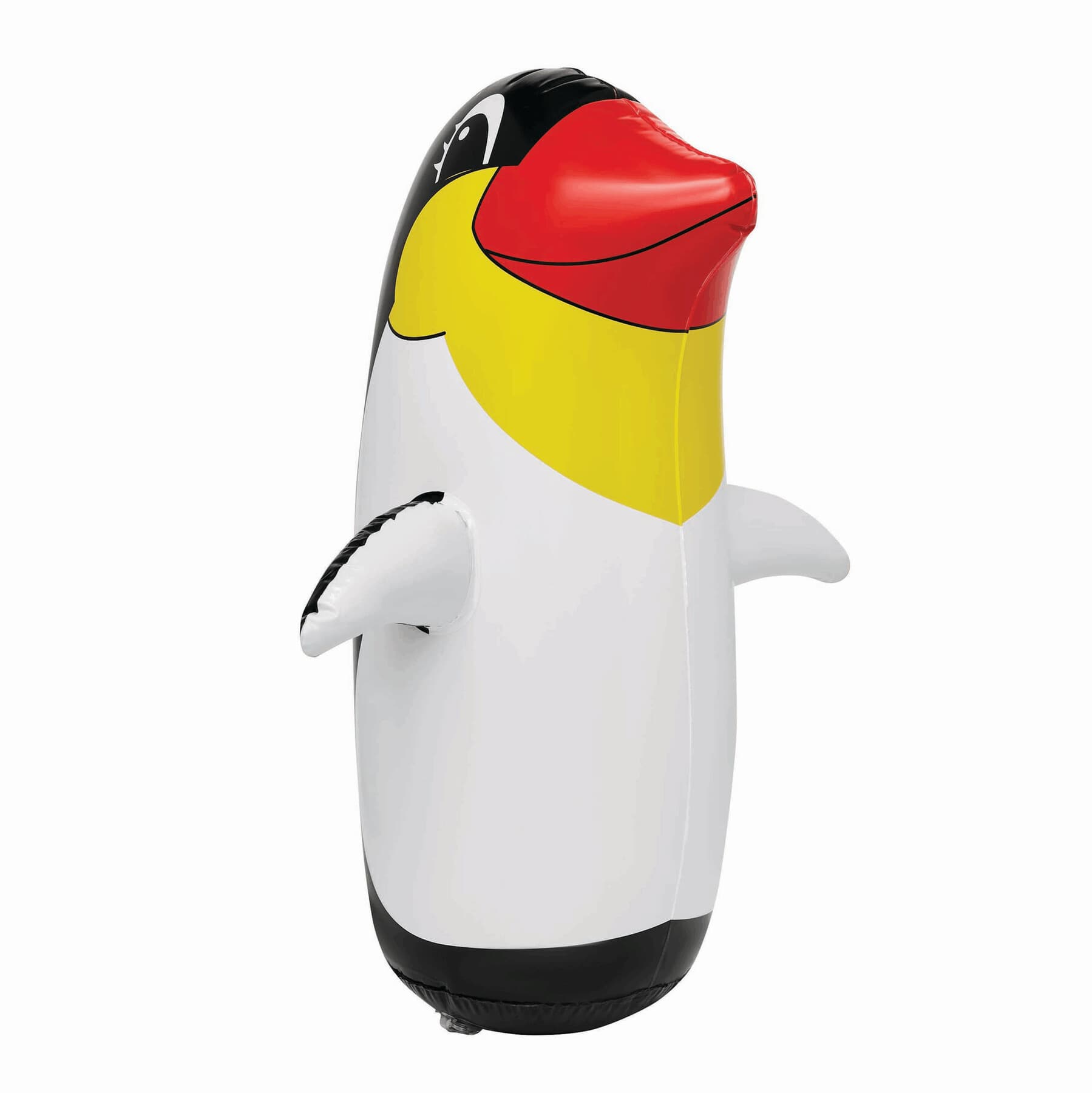 STAND UP - Pinguin gonflabil legănător, Negru, Alb