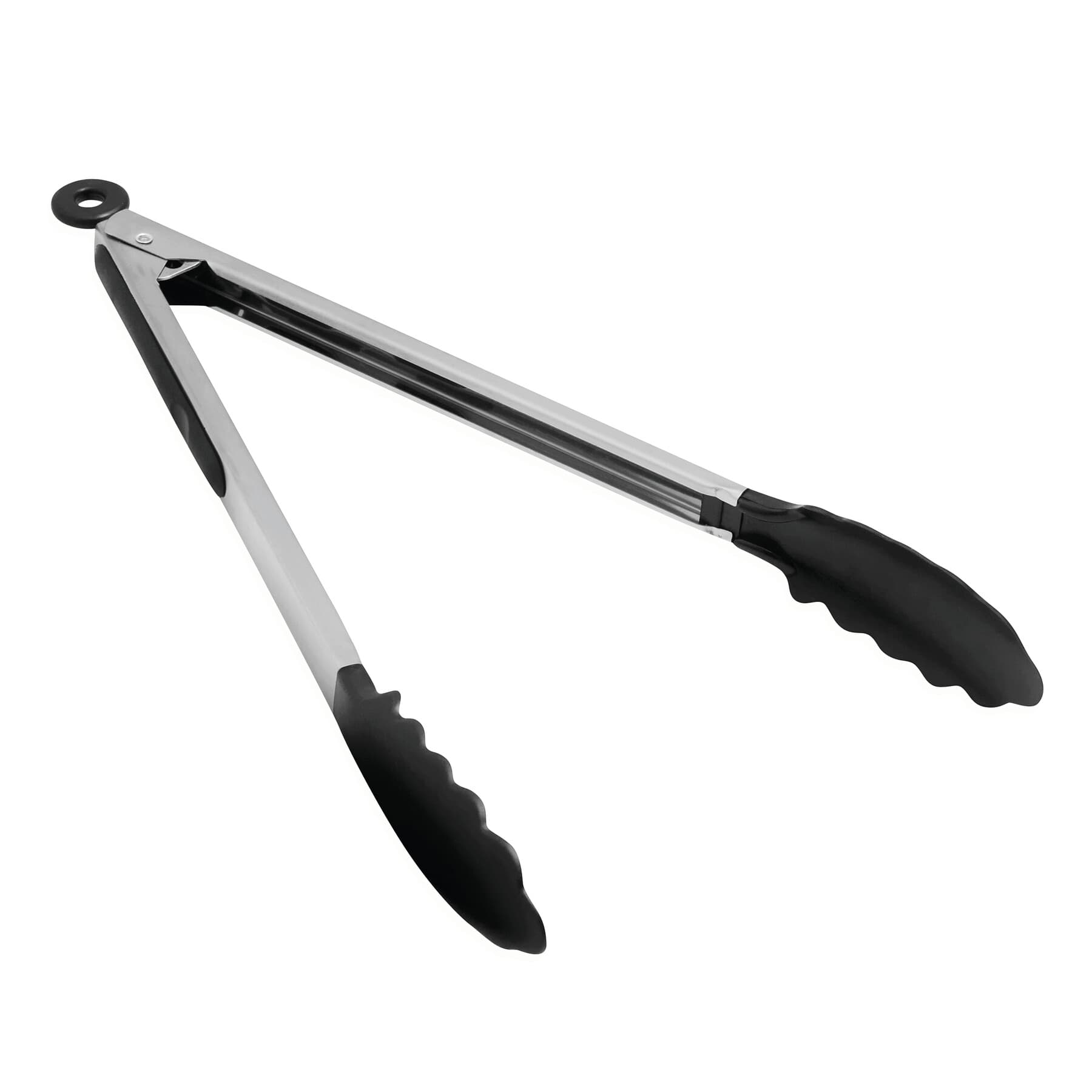 GRIP - Clește de grătar din oțel inoxidabil, Negru, Argintiu