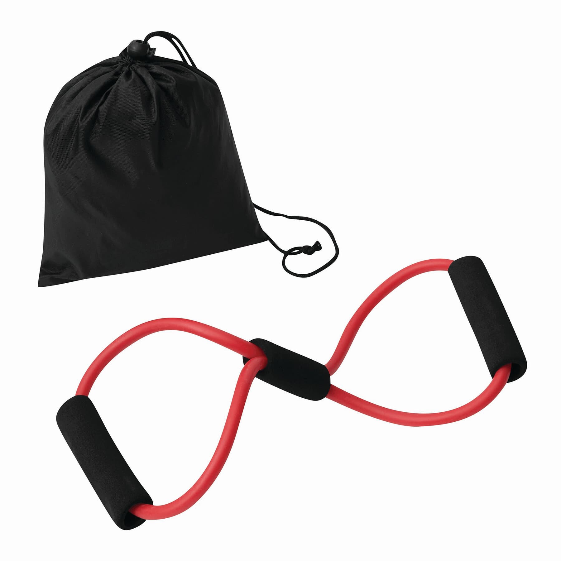 ELASTICAL - Bandă de fitness, Negru, Roșu