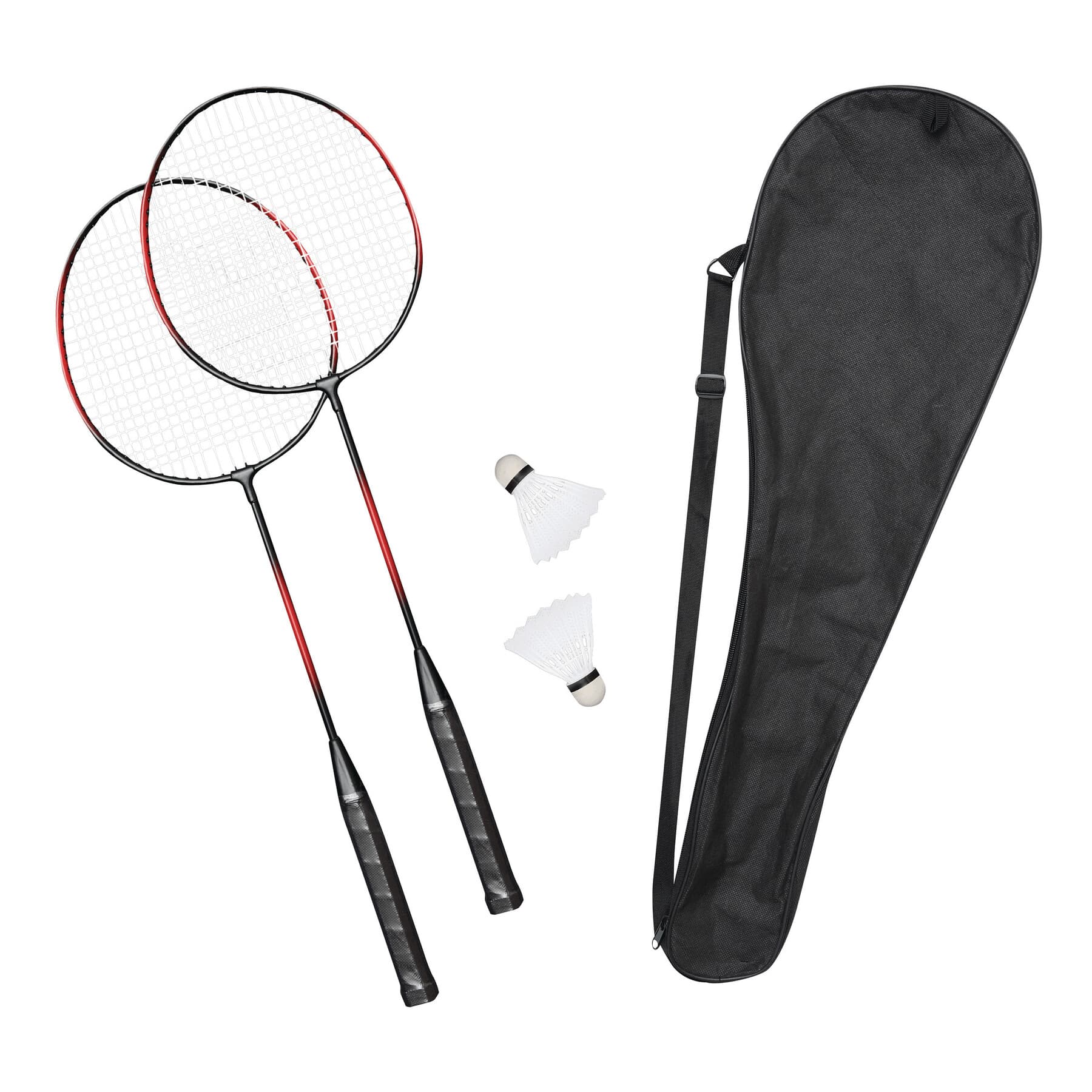 SMASH - Set de badminton, Negru, Roșu