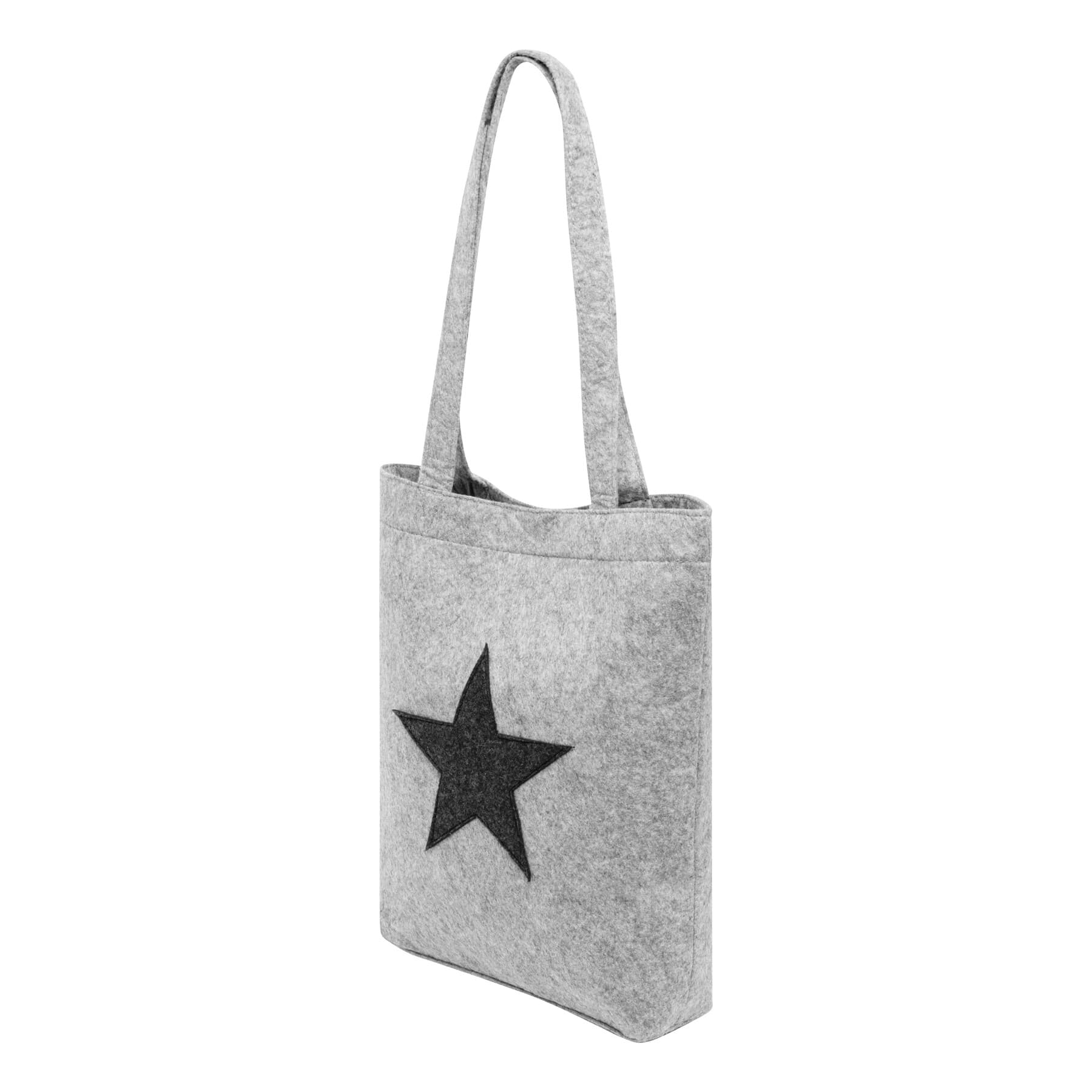 STAR DUST GO - Sacosa din fetru, Gri
