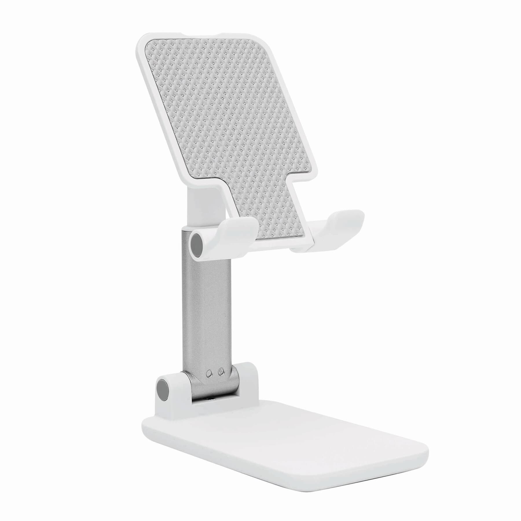 DESK KING - Suport pliabil pentru telefon, Alb