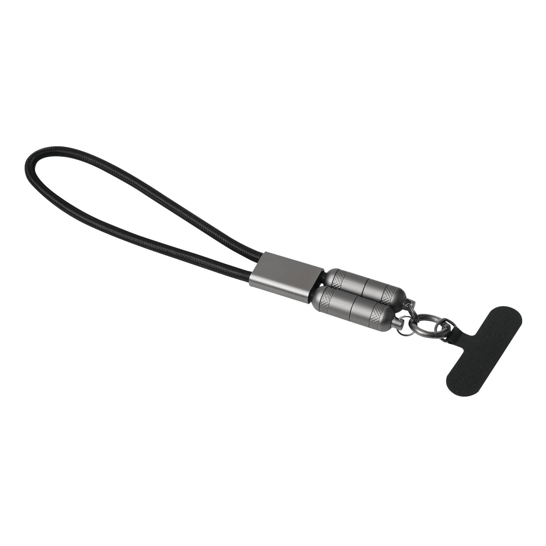 SHORTCARRY - Cablu multifunctional de incarcare si transfer de date, Negru, Gri