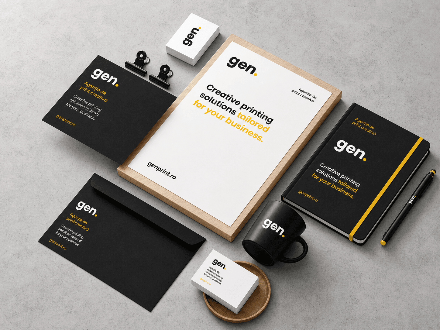 Materiale corporate personalizate produse de GEN Print