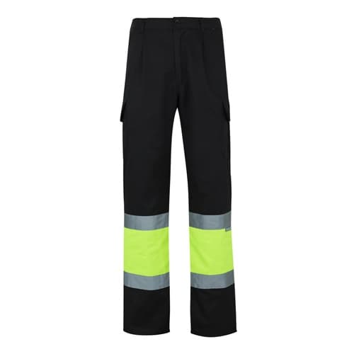 VL POSEIDON. Pantaloni din twill bicolor cu buzunare multiple (210