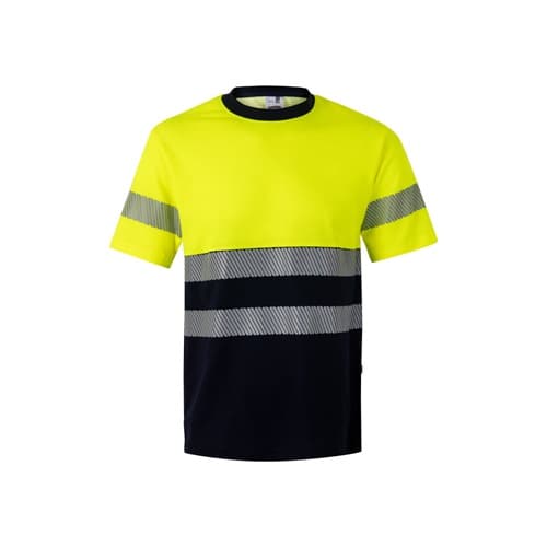 VL BASTET. Tricou piqué bicolor (150 g/m²), din bumbac (55%) și