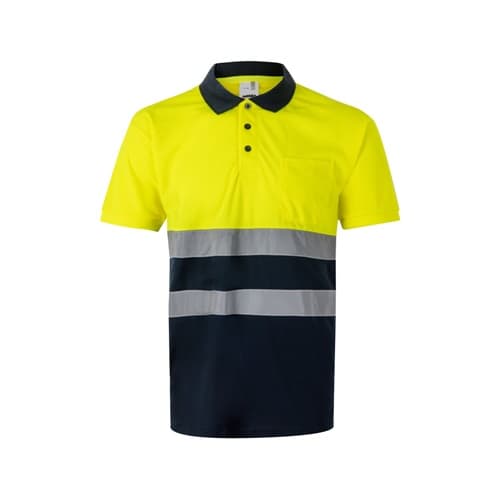 VL FORTUNA. Tricou polo Bird-eye (140g/m²) cu mâneci scurte, din