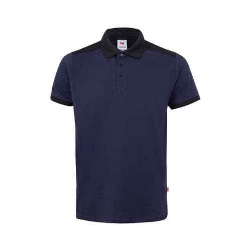 VL VELES. Cămașă polo piqué stretch bicolor (200 g/m²), cu mâneci