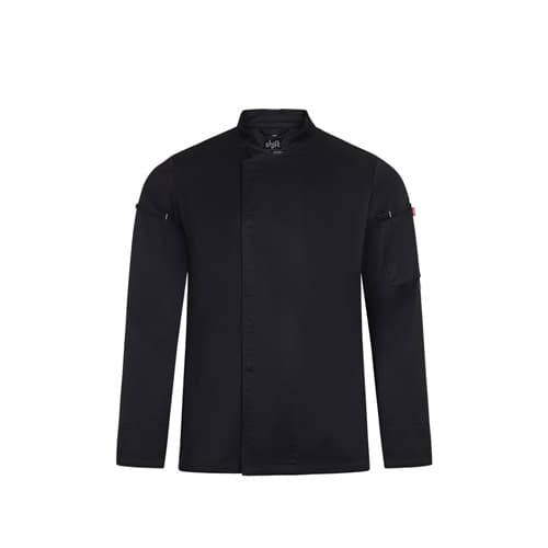 VL AGNI. Haină de bucătărie unisex (190 g/m²) din bumbac (35%) și