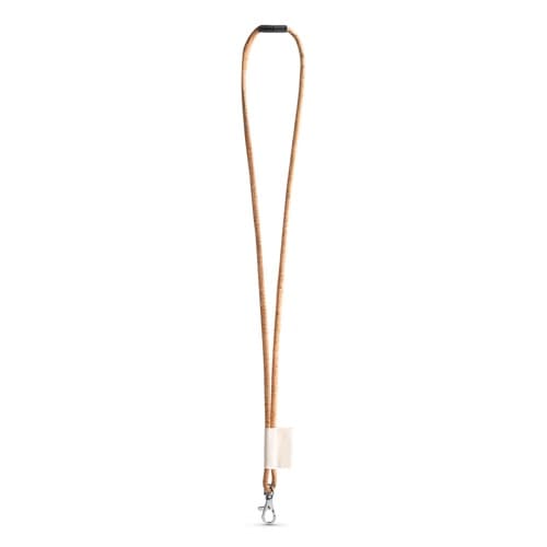 SET Lanyard CORK Long (Ø 5 mm) cu cârlig cu trăgaci de 9 mm și