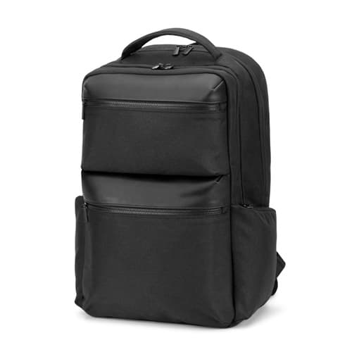 COPENHAGEN. Rucsac din twill reciclat hidrofug cu două buzunare