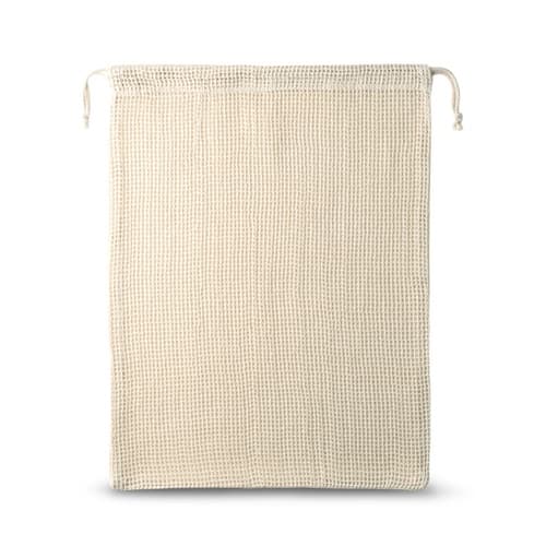 NAPOLI. Rucsac din 100% bumbac (120 g/m²) cu față din plasă de bumbac