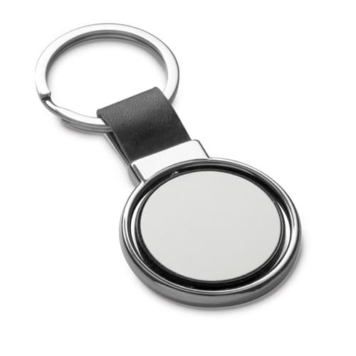 ALBRIGHT. Breloc din metal și PU potrivit pentru personalizare prin