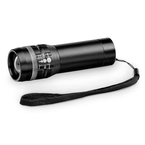 ZOOMIN. Lanternă din aluminiu cu funcție de zoom cu 3 moduri de lumină