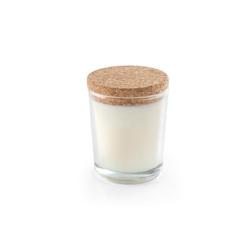 ZEN 80. Lumânare aromatică într-un pahar de sticlă cu capac de plută