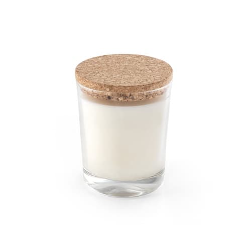ZEN 180. Lumânare aromatică într-un pahar de sticlă cu capac de plută