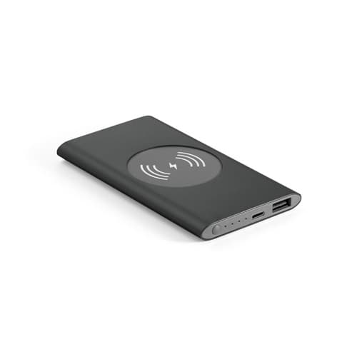 CASSINI. Power bank 4'000 mAh cu încărcător wireless de 5W din