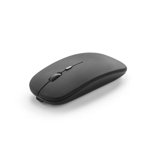 KHAN. Mouse fără fir cu baterie de 500mAh în 100% reciclat (100% rABS)
