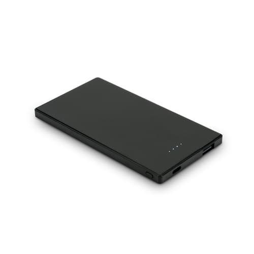 DENNING. Power bank subțire din oțel inoxidabil de 5'000 mAh