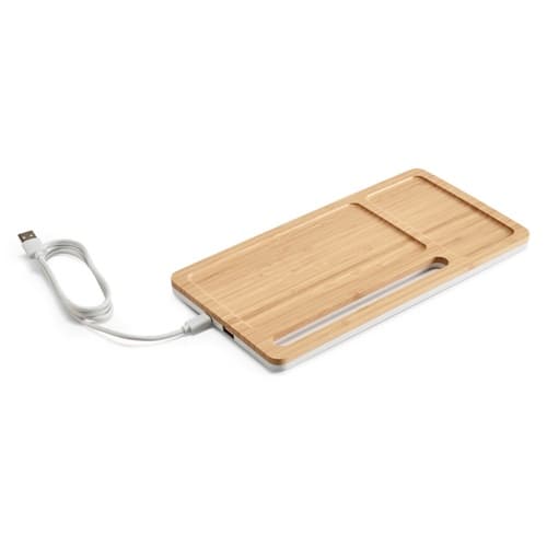 MOTT. Organizator de birou cu încărcător wireless de 15W din bambus