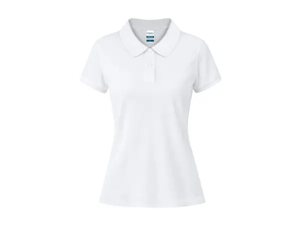 KOUPAN - Tricou polo alb pentru femei
