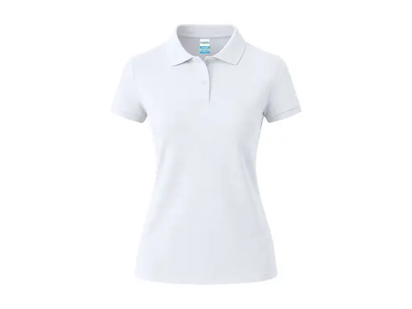 CHARLES - Tricou polo alb pentru femei